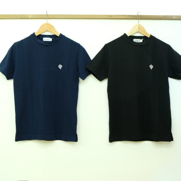 ARVOR MAREE　ピケ素材のモックネック半袖シャツ 